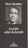 LECCI�N SOBRE LA LECCI�N