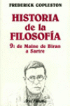 HISTORIA DE LA FILOSOFA, IX. DE MAINE DE BIRAN ASARTRE