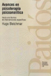 AVANCES EN PSICOTERAPIA PSICOANALTICA