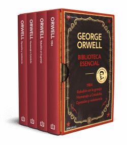 BIBLIOTECA ESENCIAL GEORGE ORWELL (1984  REBELI�N EN LA GRANJA  HOMENAJE A CAT