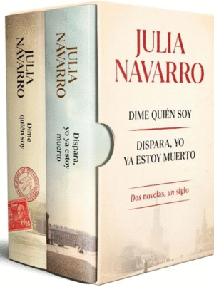 ESTUCHE JULIA NAVARRO (DIME QUIEN SOY. DISPARA YO YA ESTOY MUERTO)
