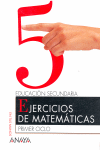 EN TUS MANOS, MATEMTICAS, ESO, 1 CICLO. EJERCICIOS 5