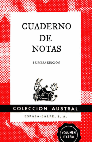 CUADERNO DE NOTAS ROJO 11,2X17,4CM