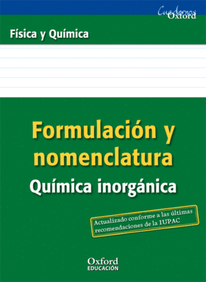 FORMULACIN Y NOMENCLATURA QUMICA INORGNICA ESO/BACHILLERATO