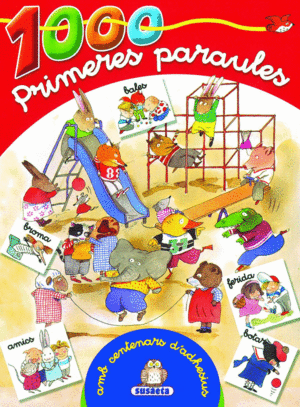 1000 PRIMERES PARAULES - ROJO - AMB CENTENARS D'ADHESIUS
