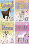 MASCOTAS CON PEGATINAS (4 TTULOS)