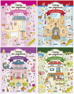 CASAS CON PEGATINAS (4 TTULOS)