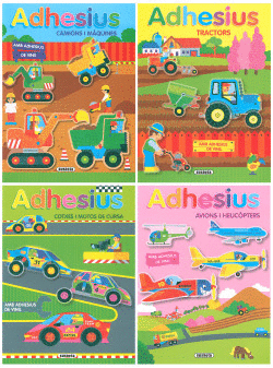 JUGUEM I CONSTRU�M AMB ADHESIUS DE VINIL (4 TITOLS)