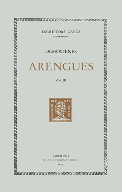ARENGUES, VOL. III I LTIM: QUARTA FILPICA. LLETRA DE FILIP. RPLICA A LA LLETR