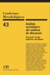 ANLISIS SOCIOLGICO DEL SISTEMA DE DISCURSOS