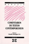 COMENTARIOS DE TEXTOS CONTEMPORNEOS