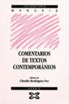 COMENTARIOS DE TEXTOS CONTEMPOR�NEOS