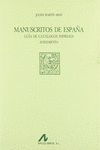 MANUSCRITOS DE ESPA�A: SUPLEMENTO