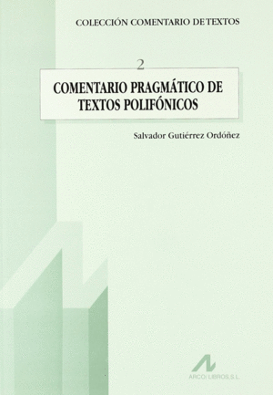 COMENTARIO PRAGMTICO DE TEXTOS POLIFNICOS