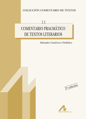 COMENTARIO PRAGMTICO DE TEXTOS LITERARIOS