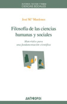 FILOSOF�A DE LAS CIENCIAS HUMANAS Y SOCIALES