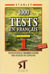 TESTS EN FRANAIS NIVEAU 1