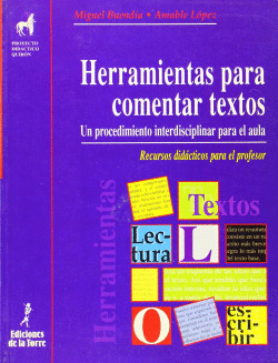 HERRAMIENTAS PARA COMENTAR TEXTOS. PROFESOR