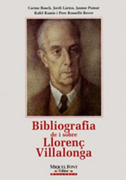 BIBLIOGRAF.DE I SOBRE LLOREN� VILLALONGA
