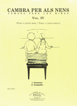 CAMBRA PER ALS NENS VOL. IV. TEMAS POPULARES CON V