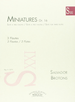 MINIATURES. SUITE A TRES FLAUTES OP.16