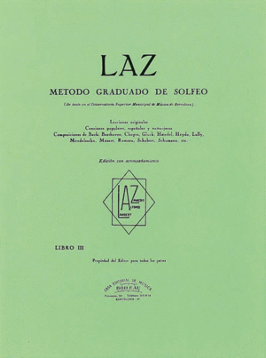 LAZ CON ACOMPAAMIENTO - LIBRO III