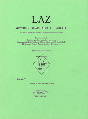 LAZ CON ACOMPAAMIENTO - LIBRO V