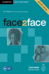 FACE2FACE FOR SPANISH SPEAKERS INTERMEDIATE TEACHER'S BOOK WITH DVD-ROM 2ND EDIT