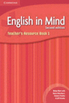 ENGLISH IN MIND FOR SPANISH SPEAKERS LEVEL 1 TEACHER'S RESOURCE BOOK WITH AUDIO
