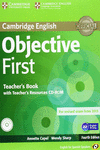 OBJECTIVE FIRST FOR SPANISH SPEAKERS TEACHER'S BOOK WITH TEACHER'S RESOURCES CD-