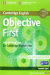 OBJECTIVE FIRST FOR SPANISH SPEAKERS STUDENT'S BOOK WITH ANSWERS WITH CD-ROM WIT