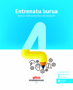 KOADERNOAK BURUZKO KALKULUA 4�LH. MATEM�TIKA