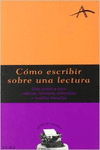 C�MO ESCRIBIR SOBRE UNA LECTURA