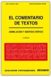 EL COMENTARIO DE TEXTOS