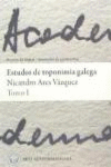 ESTUDOS DE TOPONIMIA GALEGA I