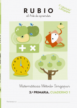 MATEM�TICAS 3 CUADERNOS. M�TODO SINGAPUR 3.� PRIMARIA RUBIO