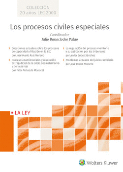 LOS PROCESOS CIVILES ESPECIALES