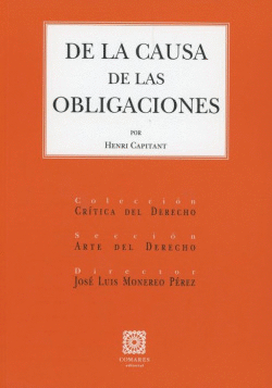 DE LA CAUSA DE LAS OBLIGACIONES