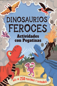 DINOSAURIOS FEROCES ACTIVIDADES CON PEGATINAS
