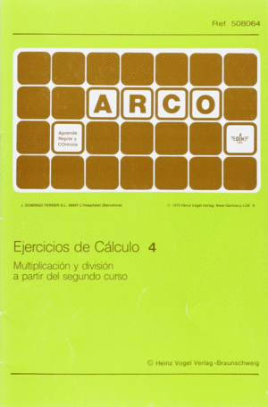 EJERCICIOS DE C�LCULO 4. MULTIPLICACI�N Y DIVISI�N A PARTIR DE SEGUNDO CURSO