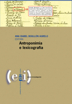 ANTROPON�MIA E LEXICOGRAF�A