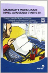 MICROSOFT WORD 2003. NIVEL AVANZADO (PARTE II)