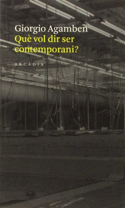 QU� VOL DIR SER CONTEMPORANI?