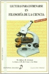 LECTURAS PARA ESTRENARSE EN FILOSOFA DE LA CIENCIA