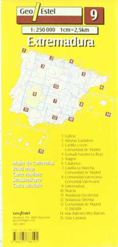 EXTREMADURA, 1:250.000