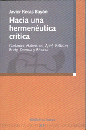 HACIA UNA HERMEN�UTICA CR�TICA