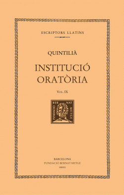 INSTITUCI ORATRIA, VOL. IX
