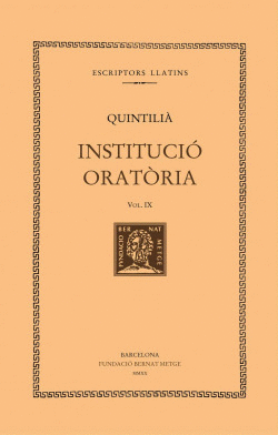 INSTITUCI� ORAT�RIA, VOL. IX
