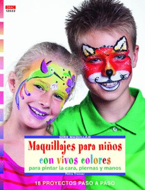 MAQUILLAJES PARA NIOS CON VIVOS COLORES PARA PINTAR LA CARA, PIERNAS Y MANOS