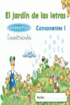 EL JARDN DE LAS LETRAS. LECTOESCRITURA. CONSONANTES 1. CUADRCULA. 5 AOS